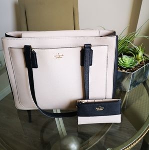 🌹Kate Spade Black and Pink Bag/Wallet🌹